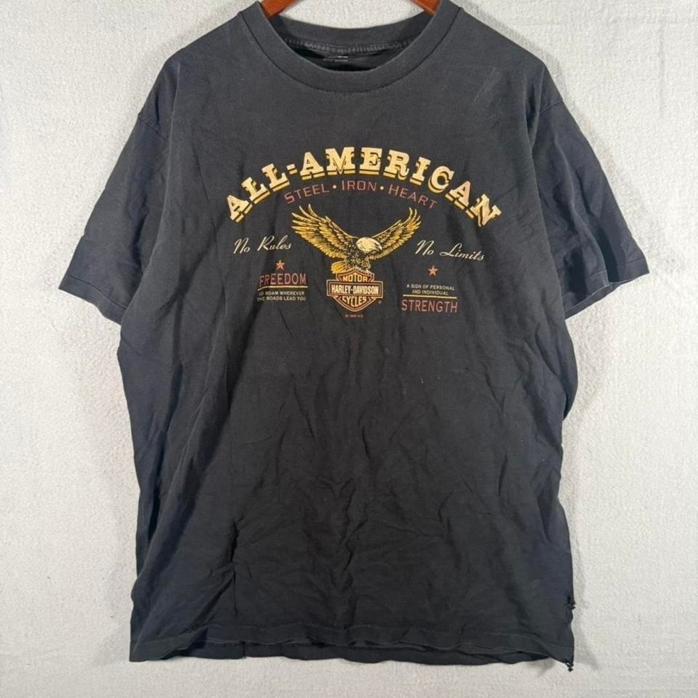Vintage 1995 Harley Davidson Motorcycle Single Stitch Biker T Shirt Grunge XL